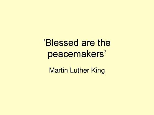 blessed ar eth peacemakers,Blessed Are the Peacemakers